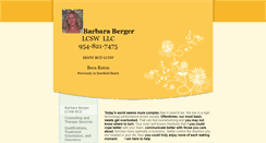 Desktop Screenshot of barbarabergerlcsw.com