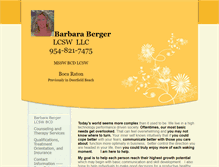 Tablet Screenshot of barbarabergerlcsw.com